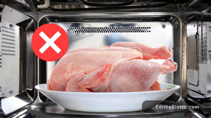 tips for defrosting chicken in the microwave safely