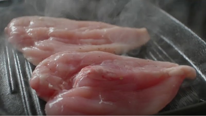 You can fry the raw chicken to ensure it is properly cooked