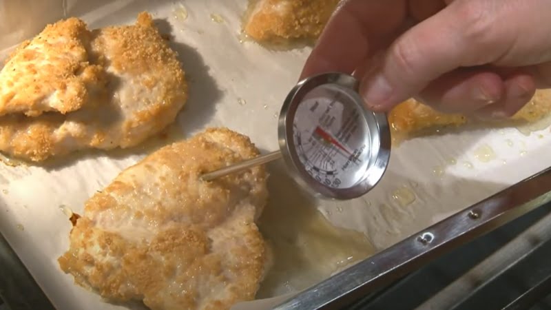 You can use a meat thermometer to check the internal temperature