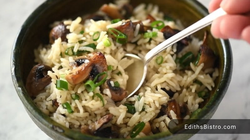 baked mushroom rice