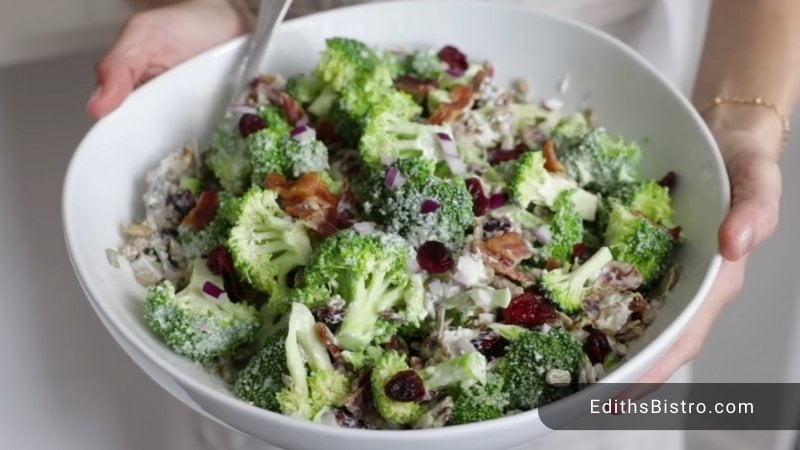 Broccoli Salad with Raisins and Bacon 