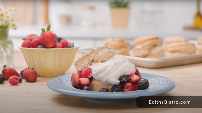 fresh berries with whipped cream