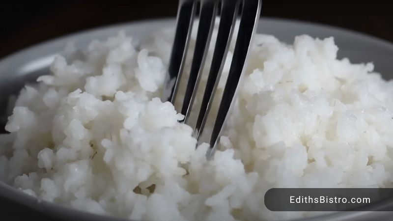 steamed white rice