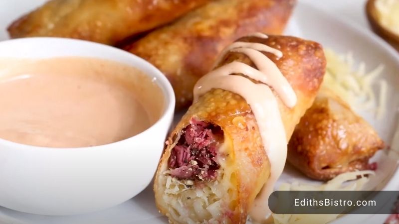 Reuben Egg Rolls