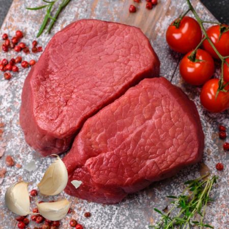 garlic and herb marinated eye of round steak