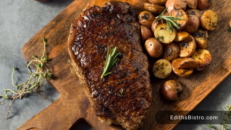 how to cook ny strip steak in oven after searing