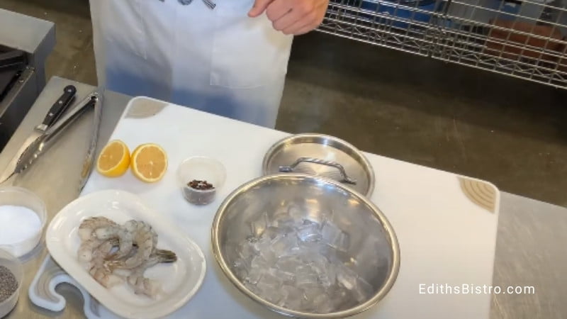 how to defrost frozen cooked shrimp