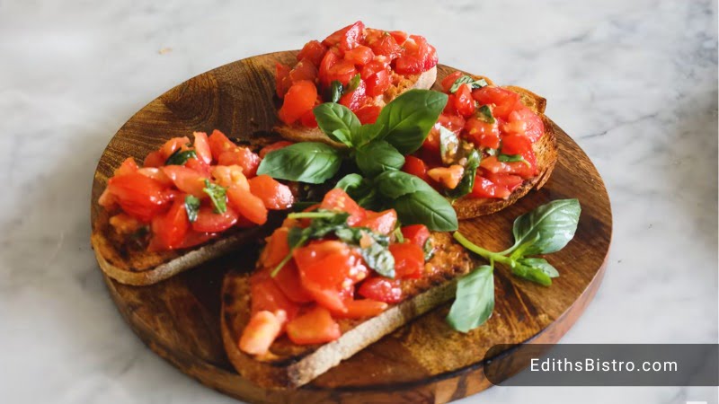 Baked Zucchini and Tomato Bruschetta