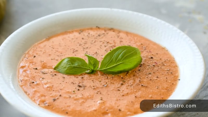 Chilled Creamy Tomato Basil Soup