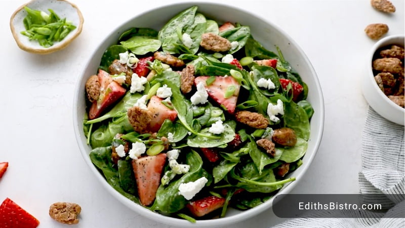 Easy Strawberry Spinach Salad