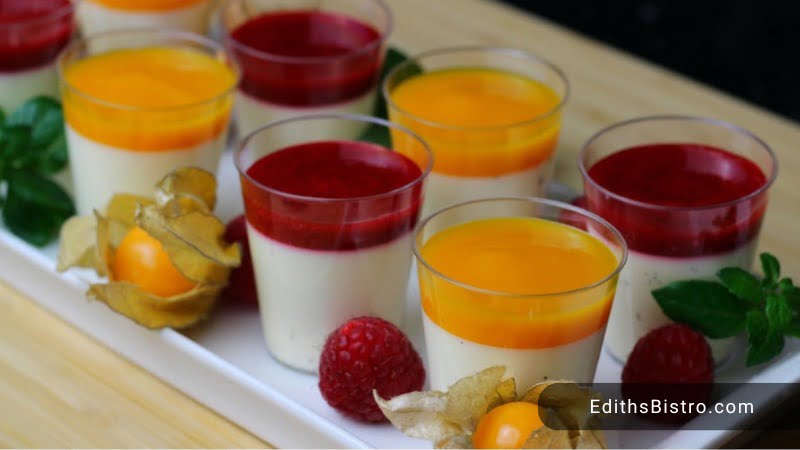 Panna Cotta is a desserts to go with sausage and peppers