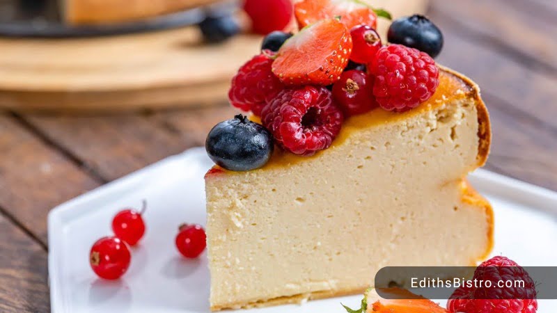 Serve Ricotta cheesecake with sausage and-peppers